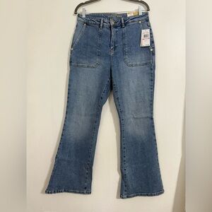 Michael Kors Blue Flare Wide Leg Jeans